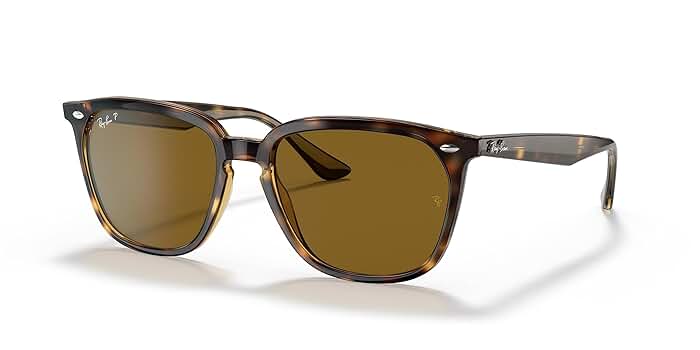 Ray-Ban 鼈甲ブラウン スクエアサングラス Amazon | Ray-Ban(レイバン) Rb4362 スクエアサングラス, ハバナ